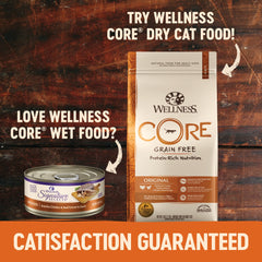 Wellness CORE Signature Selects Chunky Adult Wet Cat Food, Natural, Protein-Rich, Grain Free(Chicken & Turkey)