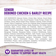 Wellness Complete Health Natural Dry Senior Dog Food, Chicken & Barley