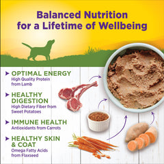 Wellness Complete Health Natural Wet Canned Dog Food, Lamb & Sweet Potato