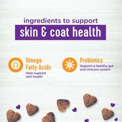 Wellness Barkin' Bacon Flavored Soft Chew Skin & Coat Supplements for Dogs