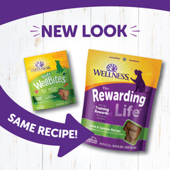 Wellness Rewarding Life Dog Treats, Natural, Training Treat, Grain Free, Soft Lamb & Salmon