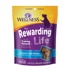 Wellness Rewarding Life Soft & Chewy Dog Treats, Grain Free, Chicken & Lamb, 6 Ounce Bag