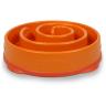 Outward Hound Fun Feeder Slow Bowl in Orange Plastic for Dogs