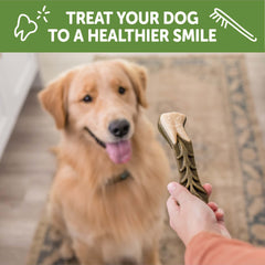 Whimzees Wellness Brushzees Dog Dental Treats, Natural Chews, Large Size Stick