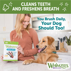 Wellness WHIMZEES Value Box Dog Dental Treats, Natural Chews, Medium Size