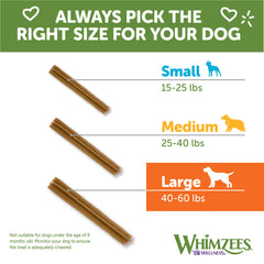 Wellness WHIMZEES Value Box Dog Dental Treats, Natural Chews, Large Size