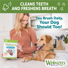 Wellness WHIMZEES Value Box Dog Dental Treats, Natural Chews, Large Size