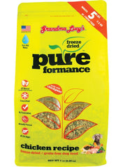 GrandmaLucy Pureformance Freeze Dried Grain Free Chicken Recipe Dog Food