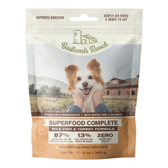 BADLANDS RANCH- Superfood Complete, Air-Dried Adult Dog Food - High Protein, Zero Fillers, Superfood Nutrition by Katherine Heigl (11.5 oz. Wild Fish and Turkey Formula)