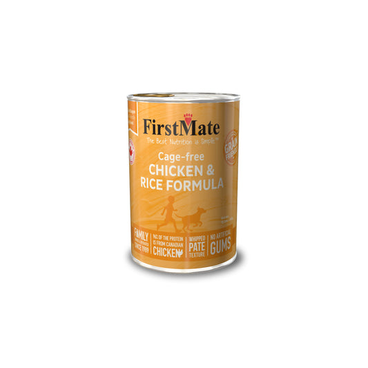 FirstMate Cage-Free Chicken with Rice Dog Food 12.2oz, 12 cans