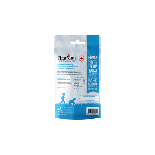 FirstMate Limited Ingredient Wild Fish with Blueberries Dog Treat 8oz
