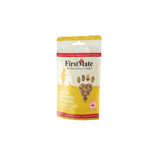 FirstMate Limited Ingredient Cage-Free Chicken with Blueberries Mini Trainers Dog Treat  8oz
