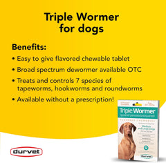 Durvet® Triple Wormer™ (Chewable Tablets)