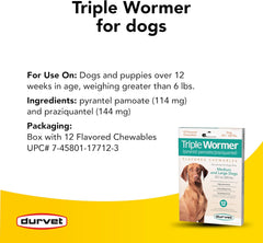 Durvet® Triple Wormer™ (Chewable Tablets)