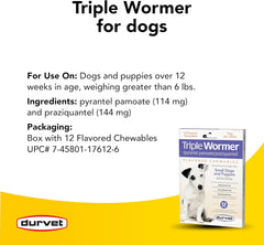 Durvet® Triple Wormer™ (Chewable Tablets)