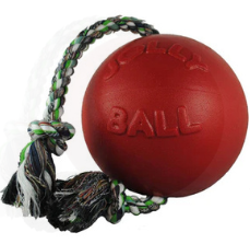 Jolly Pets® Romp-N-Roll Interactive Dog Toy – Red