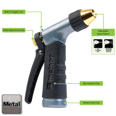 Melnor® Metal Adjustable Nozzle – Fine Spray to Jet