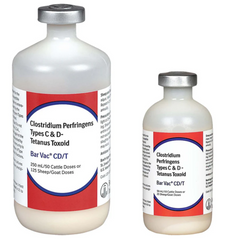 Bar-Vac® CD/T – Enterotoxemia & Tetanus Vaccine for Sheep, Goats, and Cattle
