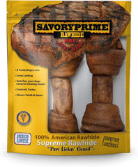 Savory Prime 6-7” American Supreme Knotted Bone Beef 2 pack