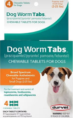 Durvet® Dog Worm Tabs – Chewable Dewormer for Dogs