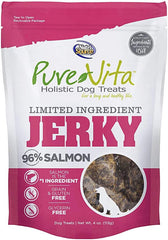 Nutri Source Limited Ingredient Jerky Dog Treats, 4 oz, Salmon