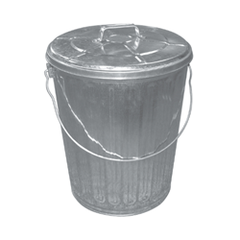 Miller Mfg® Galvanized Garbage Can – 10 Gal.