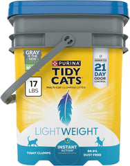 Purina Tidy Cats Light Weight, Low Dust, Clumping Cat Litter, LightWeight Instant Action Cat Litter - 17 Pound (Pack of 1)