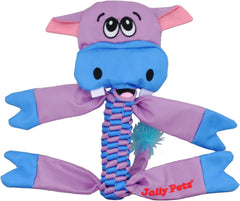 Jolly Pets® Flatheads Tug Dog Toy – Hippo