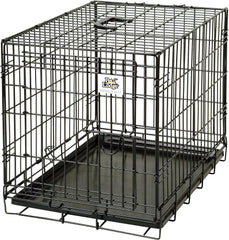 Pet Lodge® Wire Dog Crate | Small Pet Carrier | Easy to Clean | Multi-Functional Pet Crate | Single Door Crate | Great for Pets Up to 30lbs | Small