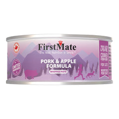 FirstMate Grain-Free Pork & Apple Wet Cat Food (Pâté) – 3.2oz Single Can