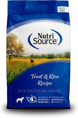 Nutrisource Trout & Rice Dog Food 15 Lb