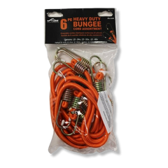 Heavy-Duty Bungee Cord Assortment - 6-Pack