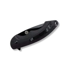 American Buffalo® Elite Folding Ball-Bearing Shadow Hornet Knife – 3" Closed, Black G10 Handle