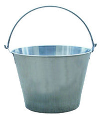 Little Giant® Stainless Steel Dairy Pail | Galvanized Metal Utility Bucket with Handle for Gardening & Farming