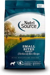 NutriSource Adult Chicken & Rice Small Bites Dog Food 4lb
