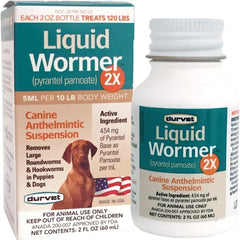 Durvet® Liquid Wormer™ 2X – Double Strength Dewormer for Dogs