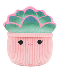 Squishmallows Squeaky Plush Plants Kervena & Afiyah Pink & White 3.5" 2 pack