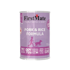 FirstMate Pork & Rice Wet Dog Food (Pâté) – 12.2oz Can (Single)