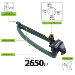 Melnor® Oscillating Sprinkler – 2,650 sq. ft. Coverage