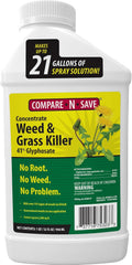 Compare-N-Save® Glyphosate Concentrate Grass & Weed Killer – 32 oz