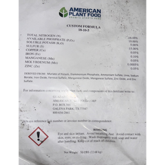 American Plant Food - A+ Corn (Custom Mix) 18-10-5 - 50 lb bag