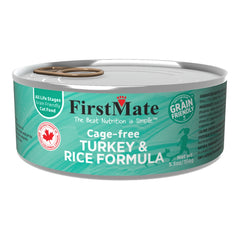 FirstMate Turkey & Rice Wet Cat Food (Pâté) – 5.5oz Can (Single)