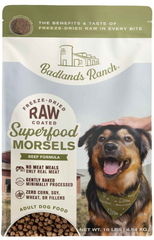 Badlands Ranch Superfood Complete Raw Coated Morsels Beef Dog