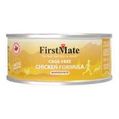 FirstMate Grain-Free Cage-Free Chicken Wet Cat Food (Pâté) – 3.2 oz Cans (24 Pack Case)