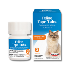 Durvet Feline Tape Tabs for Cats & Kittens 3 ct.