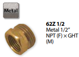 Hose Fitting 1/2" NPT(f) x GHT(m) – Durable Metal Connector