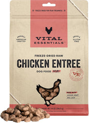 Vital Essentials Freeze Dried Raw Dog Food, Chicken Nibs Entree, 14 oz