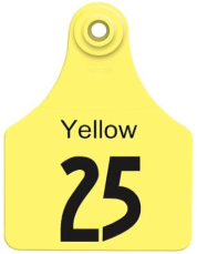 Allflex® Large Ear Tags (25 Count) – Yellow