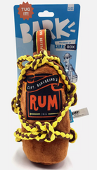 Bark Barkbeard's Rum Bottle Plush Dog Toy Brown