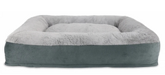 Arlee Harper Orthopedic Rectangle Slumber Bed Grey Small 36 x 28 x 7"